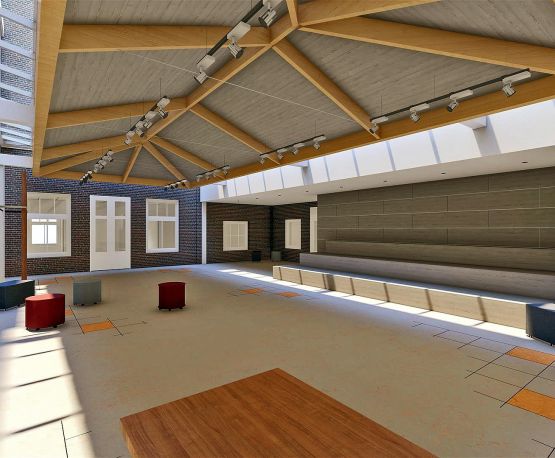 Annie Mg Schmidt School Impressie Overkapping Binnenplaats 03