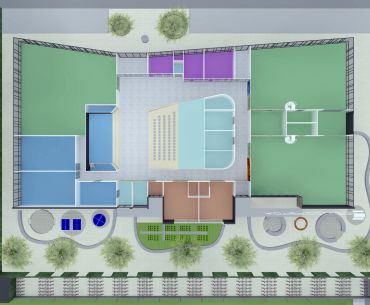 Actief College Architectenselectie Bovenaanzicht Begane Grond