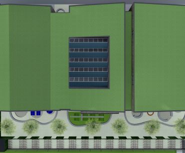 Actief College Architectenselectie Bovenaanzicht Dak