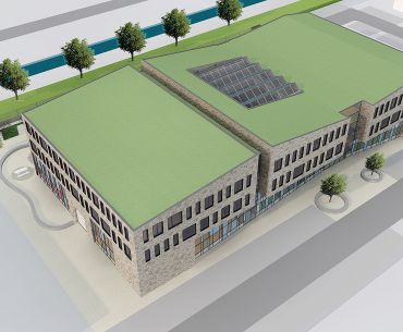 Actief College Architectenselectie Exterieur Vogelvlucht 01