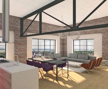 Ketelhuis Herbestemming Fabriek Interieur Impressie Appartement 02