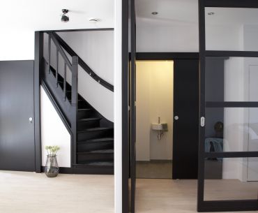 Paradijslaan Rotterdam Interieur Transformatie Woonkamer Eetkamer Gang Trap Toilet 01